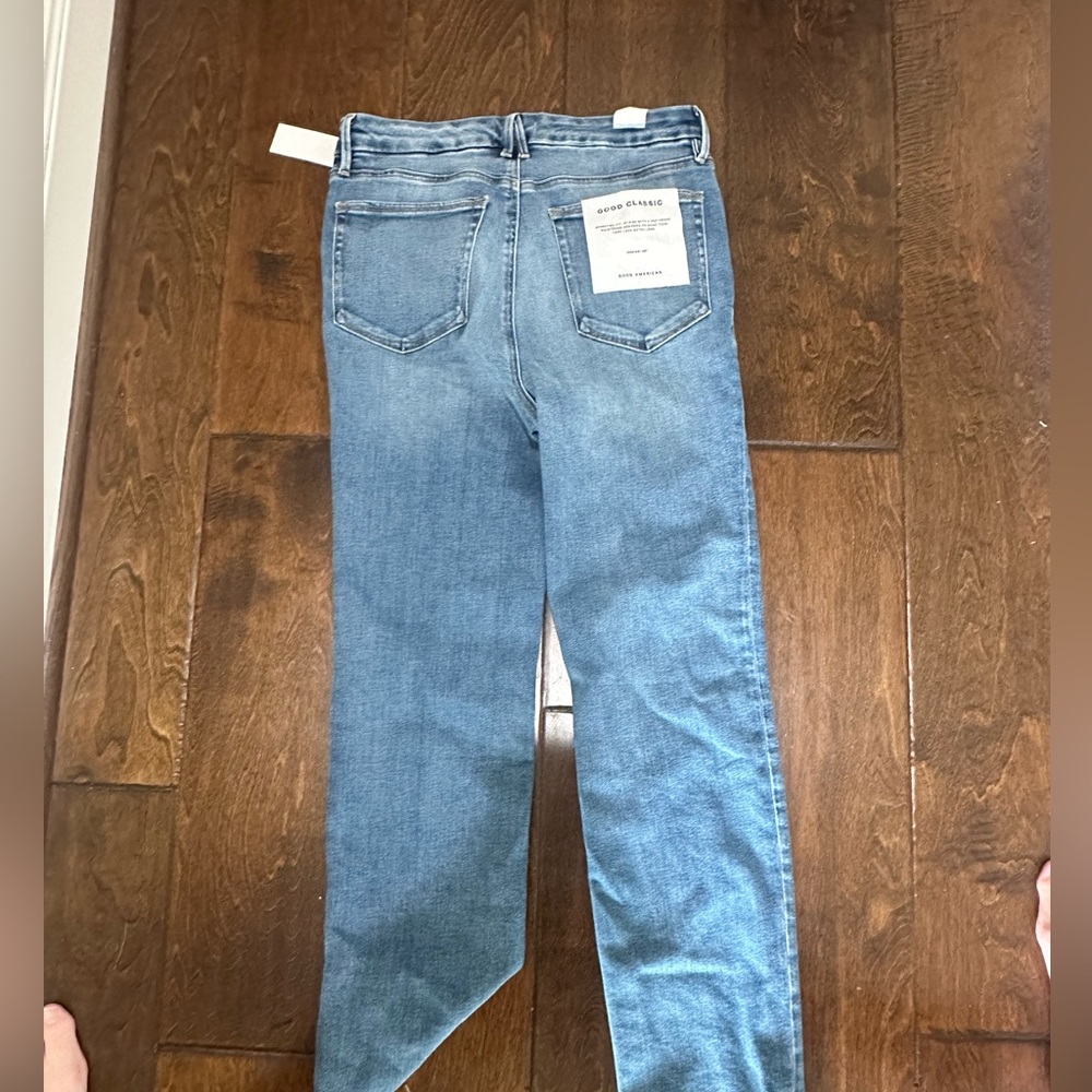 Good American Cross over jeans NWT